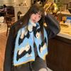 Ladies' Design Sense Cute Little Penguin Scarf Women'S Winter New Versatile Wool Knitted Scarf Gift