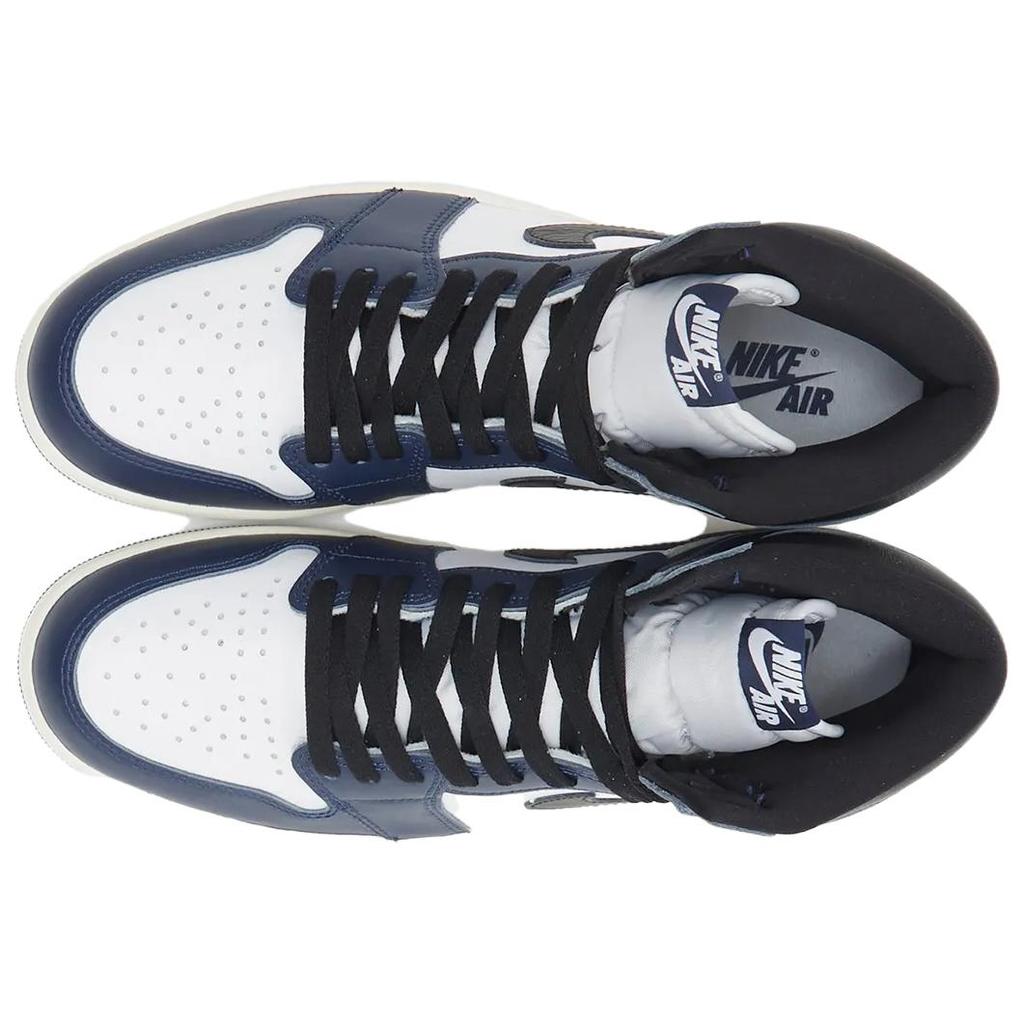 Air Jordan 1 Retro High OG Midnight Navy мужские кроссовки синие черные белые DZ5485-401