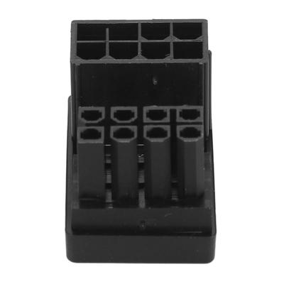 Разъем питания видеокарты PCIe 8-контактный, female-male, угол 180 градусов, тип RVS, ABS. Разъем питания для видеокарты настольного компьютера