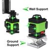 4D 360° 16 Line Laser Level Measure LED Power Display Easy To Carry with The Case Green New Laser Level