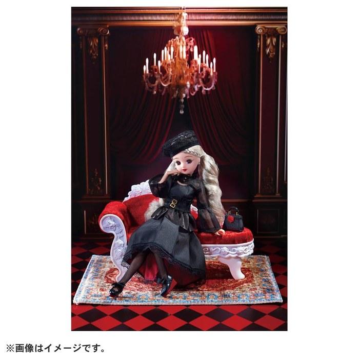 Takara Tomy Ricchan Doll Photogenic Ricca Gothic Noir Black/White 28 centimeters