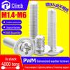 Galvanized Iron Cross Round Head Screw with Washer, Pan Head, and Machine Screw Options (M3/M4/M5/M6).