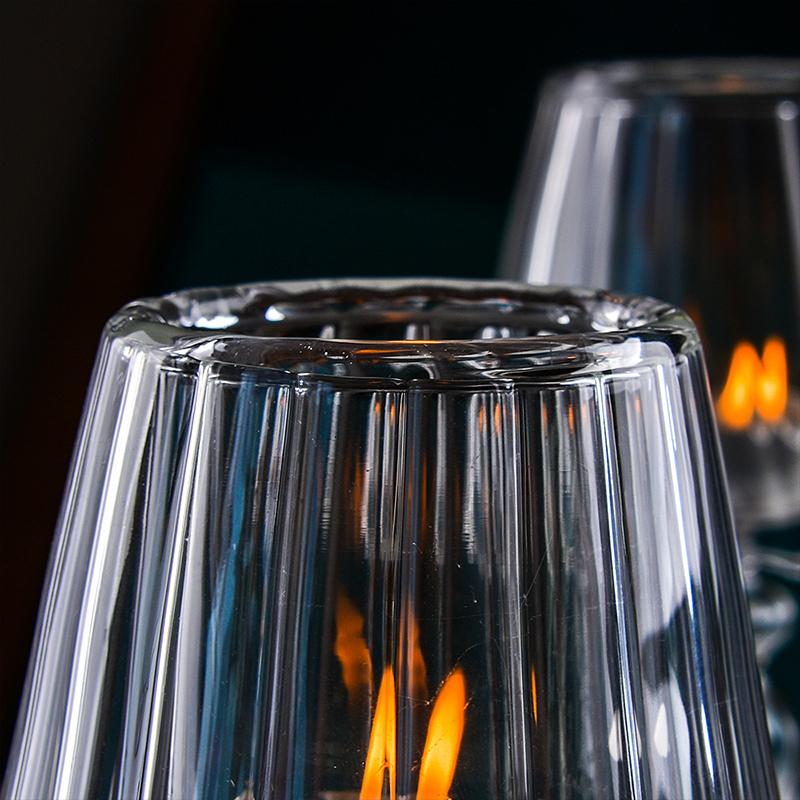 1 шт. Подсвечник в форме лампы на высокой ножке полосатый настольная лампа в форме 18,5x8,5 см