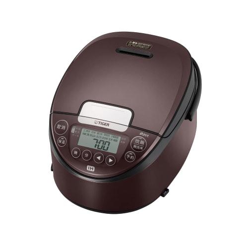 Tiger Thermos (TIGER) Rice Cooker 5.5 Cups IH Small Volume High Speed Approximately 15 Minutes Equipped with 15 Variety of Menus Freshly Cooked Dark B