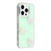 For iPhone 16 Pro Case Rhinestone Edge Pearl Love Decor TPU+PC IMD Phone Cover