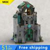1313 деталей MOC Средневековый океанский замок Модульный набор строительных блоков Образовательные конструкторы Игрушки Специальные подарки на день рождения для детей