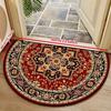 Boho Half Round Doormat Floral Pattern Floor Mat High Quality Welcome Rugs  Indoor Outdoor