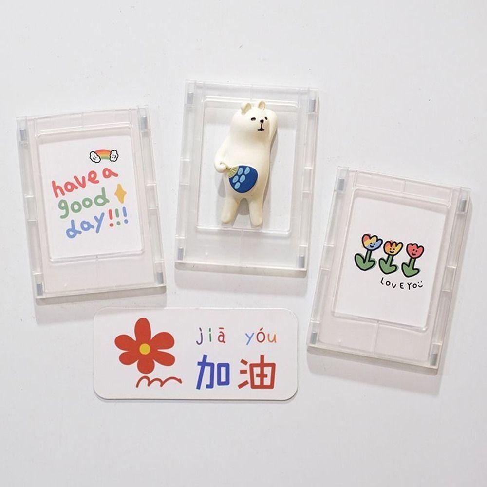 Acrylic Photo Frame 3-Inch Card Display Stand Card Case Picture Frames for Polaroid Photo Picture