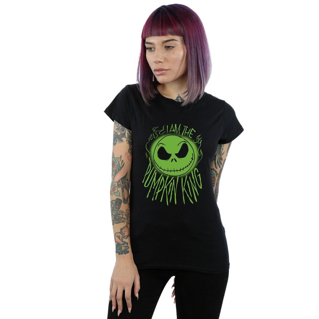 Disney Womens/Ladies Nightmare Before Christmas Pumpkin King Cotton T-Shirt