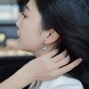 Дизайнерские модные ювелирные изделия, 14-каратное настоящее золотое покрытие, изысканные серьги с зеленым цирконием, элегантные женские повседневные рабочие аксессуары