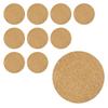 Brown Cork Coasters [Round] Stylish and Cute Cork Coasters [Set of 10] Sparkling Round (CSTR-001)