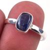 Натуральный кианит, драгоценный камень, ручная работа, кольцо из стерлингового серебра 925 пробы, размер 8 Y0c50