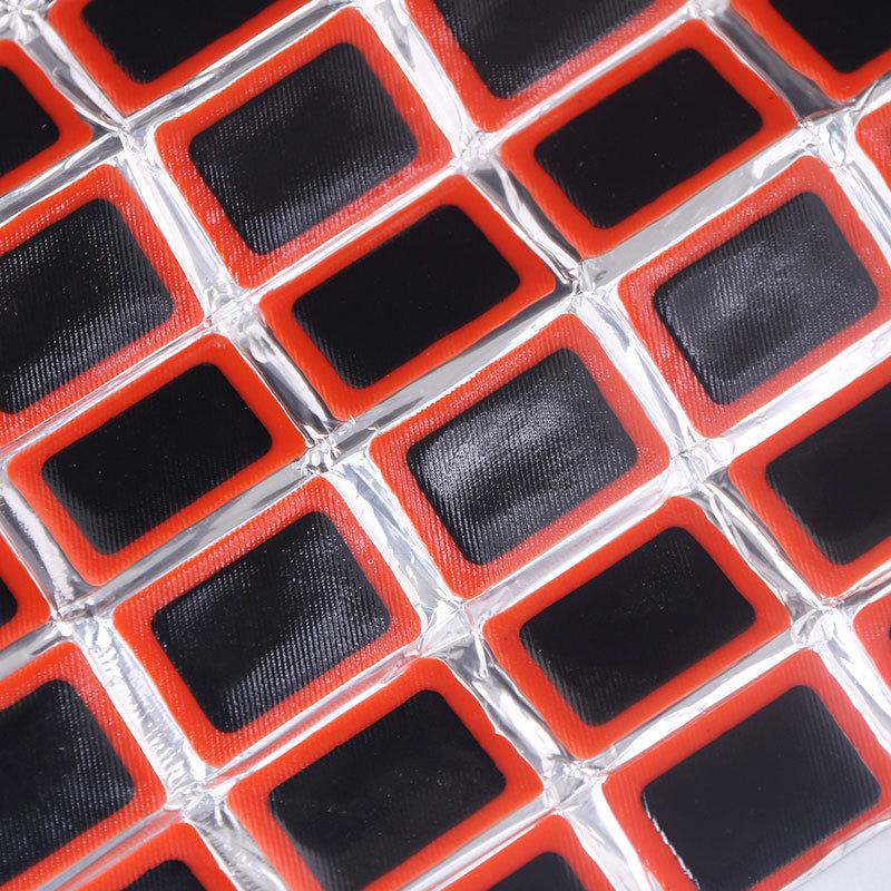 Патч для велосипедных шин, 96 шт., квадратные резиновые заплаты для проколов внутренней трубы велосипеда, комплект для ремонта велосипедных шин MTB