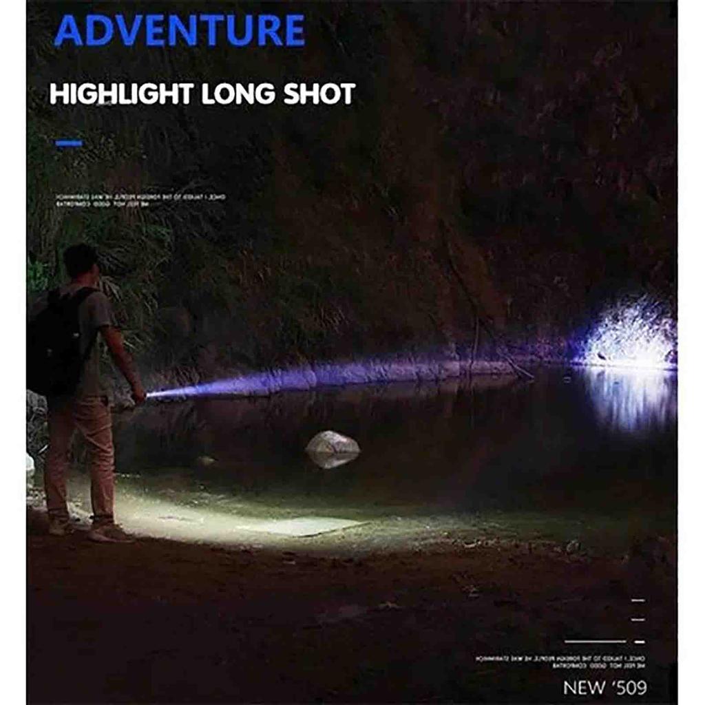 (Projector)USB Strong Light Portable LED Flashlight Strong Light Portable LED Flashlight