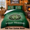 Постельное белье с узором Celtic FC, комплект из 3 предметов, с возможностью персонализации имени, простыня и наволочки для домашней спальни