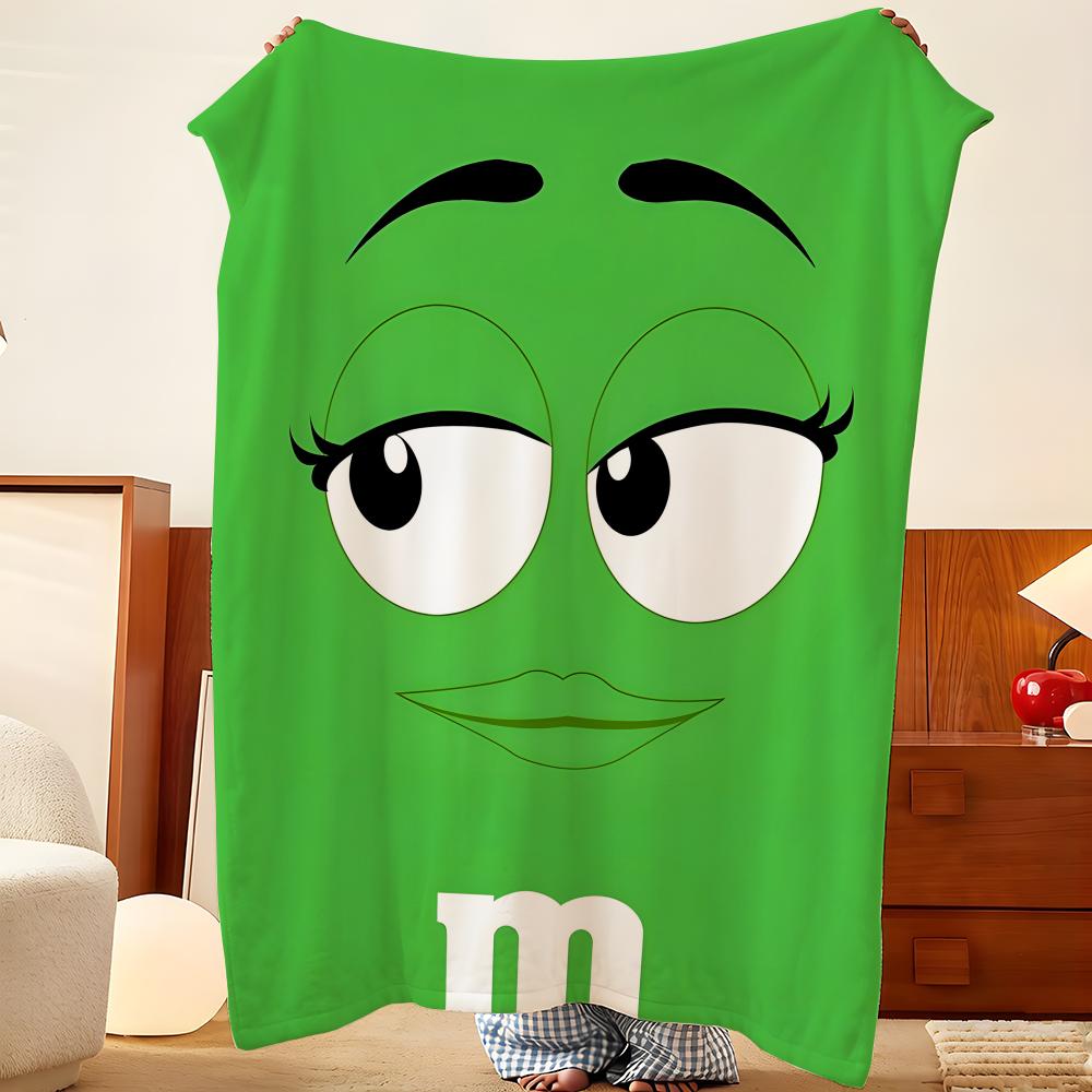 Плед m-M-M M's-s Throw Фланелевый Плед, Легкий Уютный, Прочный Моющийся милый Прохладный