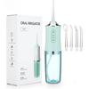 Oral Irrigator Portable Dental Water Flosser USB Rechargeable Water Jet Floss Tooth Pick 4 Jet Tip 220ml 3 Modes IPX7 1400rpm