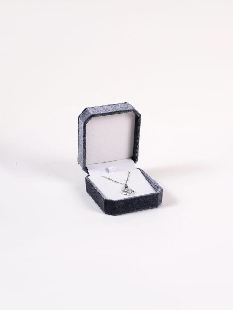 Элегантная бархатная восьмиугольная шкатулка для колец, браслетов, ожерелий и подвесок