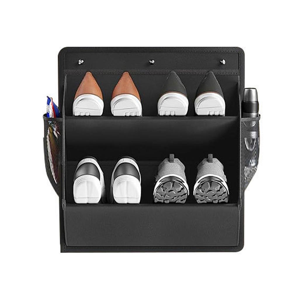 Tear Resistant Fabric Hanging Shoe Rack With Frame for Campers Closet Cabinet Storage Solution
