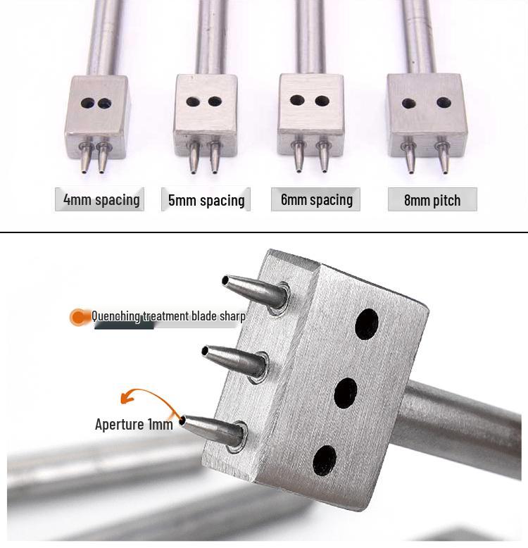 Ручной DIY Пробойник для Кожаного Ременья - Круглый Рядный Инструмент