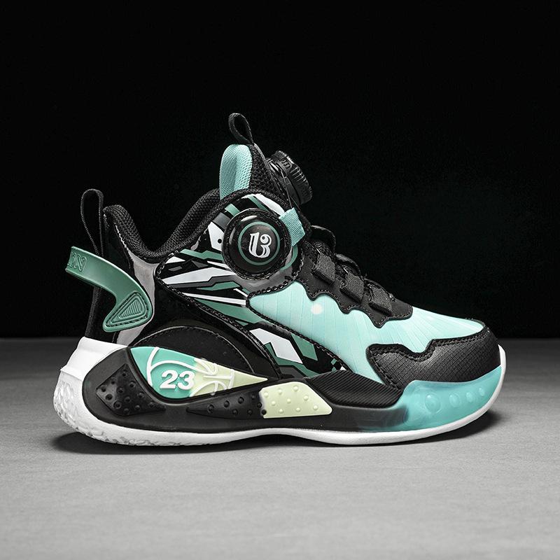 Children's shoes leather velvet two basketball shoes cotton shoes children's sports shoes autumn and winter 2025 boys cotton shoes