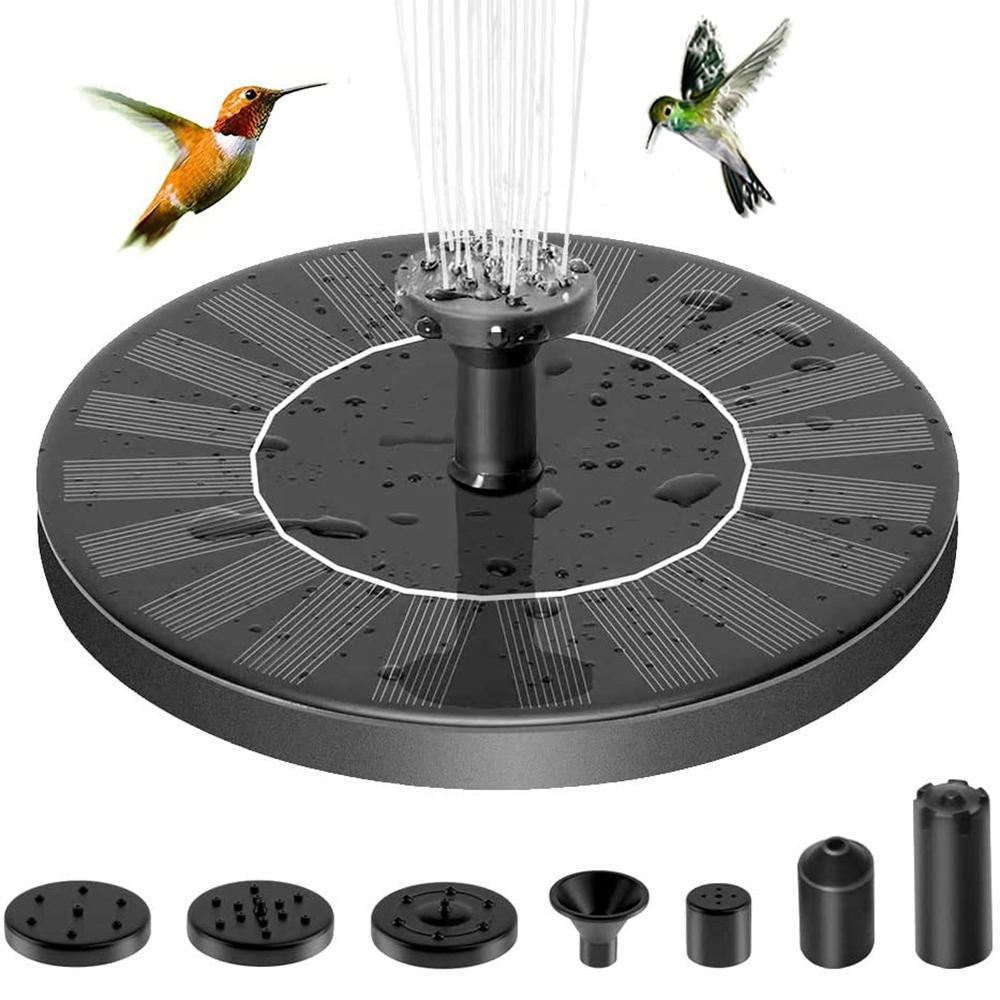 Floating Solar Powered Pond Pool Home for Bird Bath Solar Fountain Fountain Garden Decor Water Pump