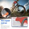 Набор инструментов для ремонта велосипедных шин, компактный размер, портативный универсальный набор клея для ремонта проколов велосипедных шин мотоцикла