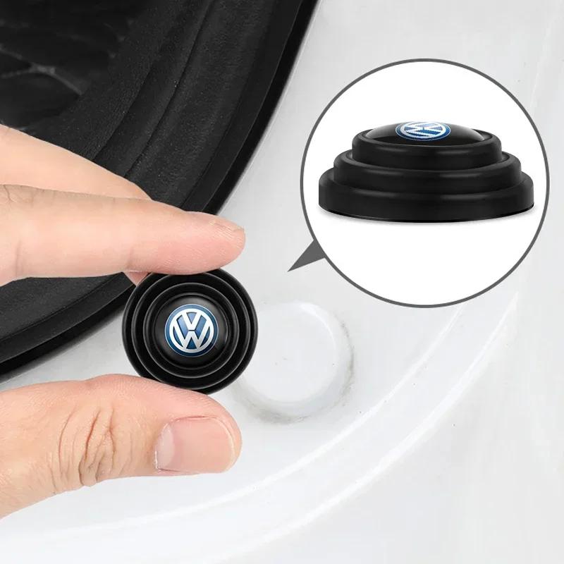 opq1 4Pcs Car Door Anti-shock Pad Anti-noise Buffer Gasket Auto Interior For VW Touran Tiguan GTI Golf Passat CC T5 Polo Jetta Arteon