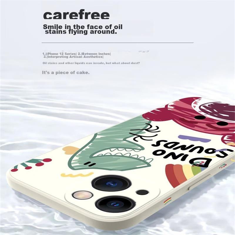 Liquid Silicone Case for IPhone 13, Protective Cover with Painted Creative Design, Shockproof Soft Doodle Winnie The Pooh6.1-Inch White