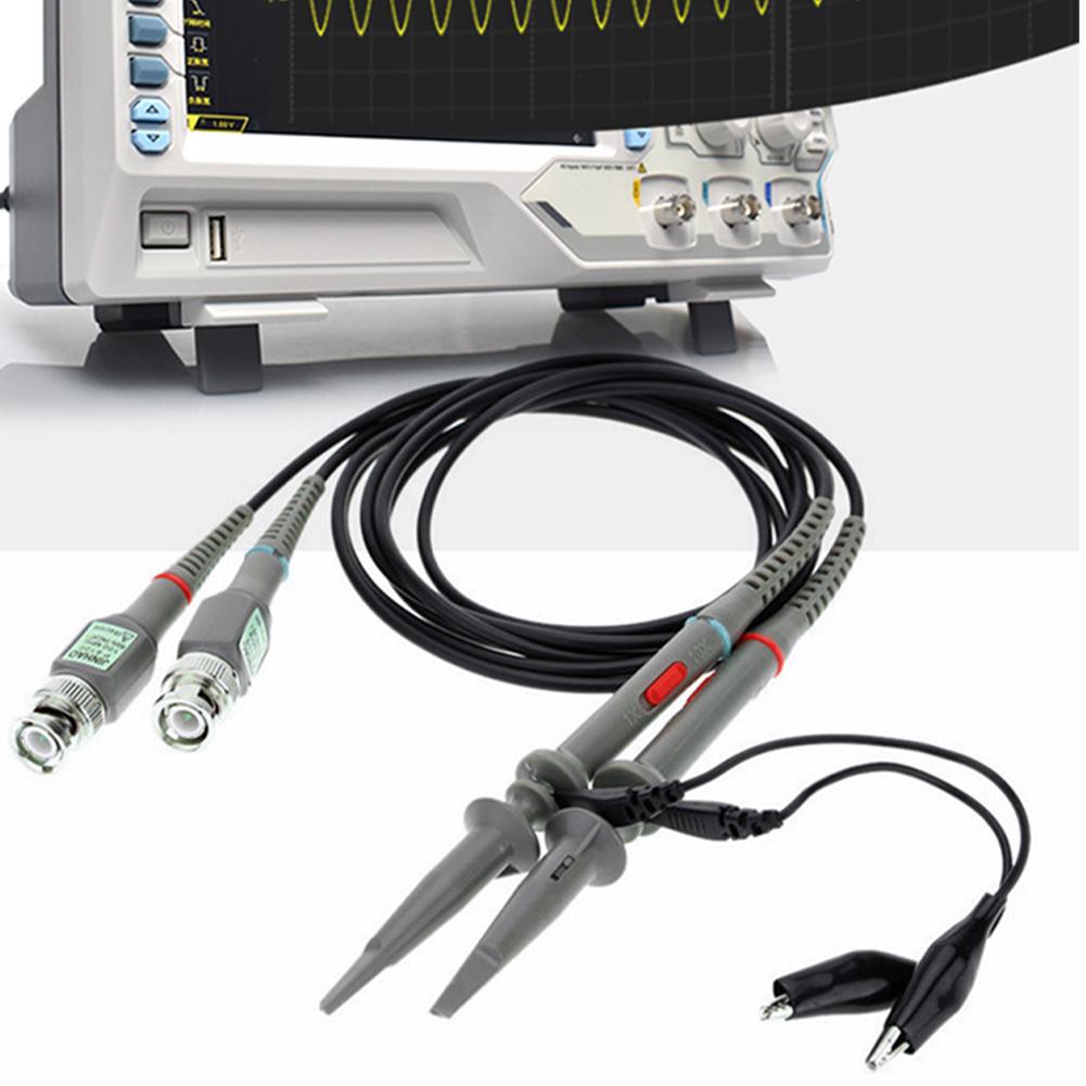 P6100 BNC Oscilloscope Probe Kit 2 Pack Minigrabber Test Lead Kit Clamp Probe Test Wire for Oscilloscope Parts Accessories