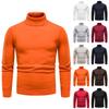 Men's Sweater High Neck Sweater Solid Color Slim Bottoming Sweater