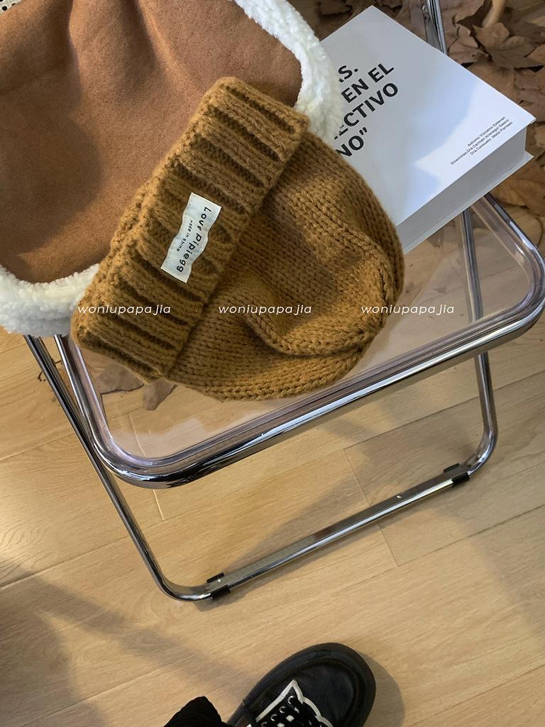 Stylish Fit Loose Winter Beanie Soft Cotton Yarn For Large Heads Warm And Cozy