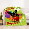 Bing's Colorful Adventure Blanket Soft Warm Cozy Perfect for Seaside Office Picnics for All Seasons Playful Design Birthday Christmas Gift Blanket