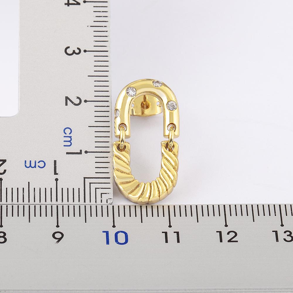 Nidin High Quality Rock Accessories Hoop Earrings Cool Hip Hop Style for Women Zircon Ear Jewelry Punk Korean Fashion Party Gift