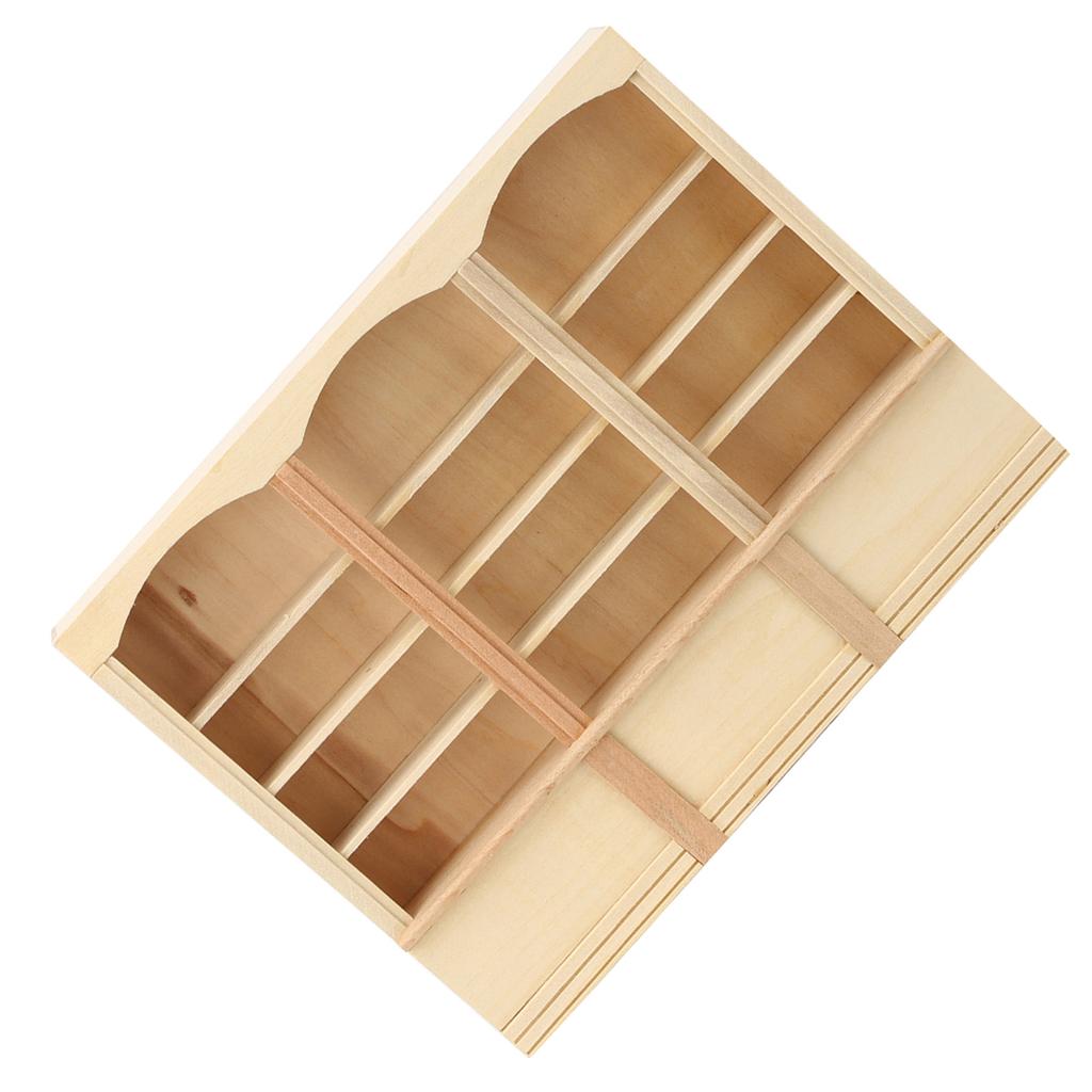 1:12 кукольных миниатюрных смоделированных книжных шкафов, мини-модель мебели, игрушка, аксессуар, цвет дерева