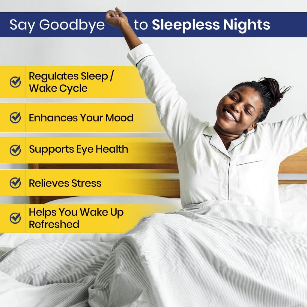 Vlado’s Himalayan Organics Melatonin 10Mg + Tagar 250Mg Supplement With Vitamin B6 & Calcium 60 Tablets Restful Sleep