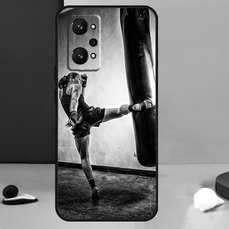 Кейс для Realme GT 6T 5 6 GT 7 Pro C67 C75 C61 C55 C53 C51 C21Y C25S 10 11 12 13 14 Pro Plus с изображением Боевой Муай Тай Кикбоксинг