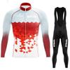 Quick-Dry Cycling Jersey Set Long Sleeve Road Bike Outfit Men Women Tour De France Style