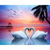 DIY Swan 5D Diamond Painting Full Round Drill Animal Diamond Embroidery Cross Stitch Mosaic Kits Wall Art Home Decor