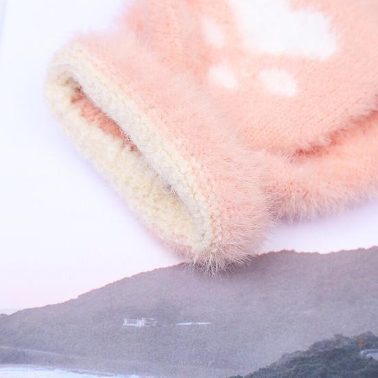 Пушистые варежки-трансформеры Пушистые теплые перчатки без пальцев с откидными клапанами Зимние мягкие