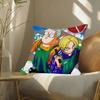 S-SAKAMOTO Anime Pillow Case Fashion Square Pillowcase Bedroom Sofa Room Ins Decoration Leisure
