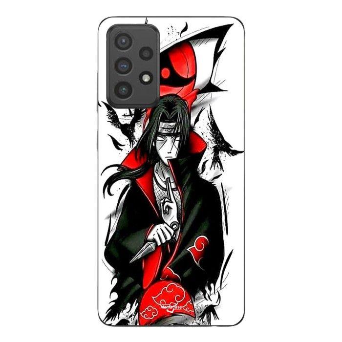 Coque de téléphone - MANIACASE - Samsung Galaxy A73 - Silicone - Noir - Demon Slayer Kimetsu no Yaiba