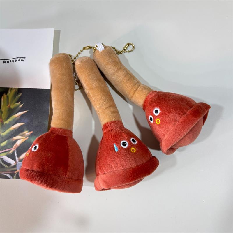 Милый Креативный Смешной Потный Заглушка для Унитаза Плюшевая Кукла Мягкие Игрушки Брелок Подвеска Шарм для Рюкзака Девочки Украшения для Сумки Подарки на День Рождения