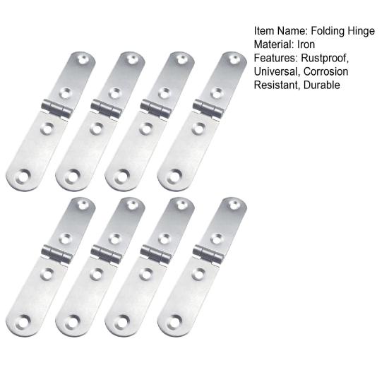 8 шт. винтовые петли, откидные петли, нержавеющие, устойчивые к коррозии, гладкие, для шкафа, столовой мебели, складные петли на 180 градусов