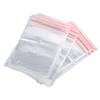 3 Sizes 100Pcs Reusable Zip Lock Clear Plastic Sealing Packaging Bags For Candy Nut Food Storage