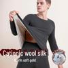 Men's Thickened Wool Silk Thermal Underwear Set for Autumn and Winter
