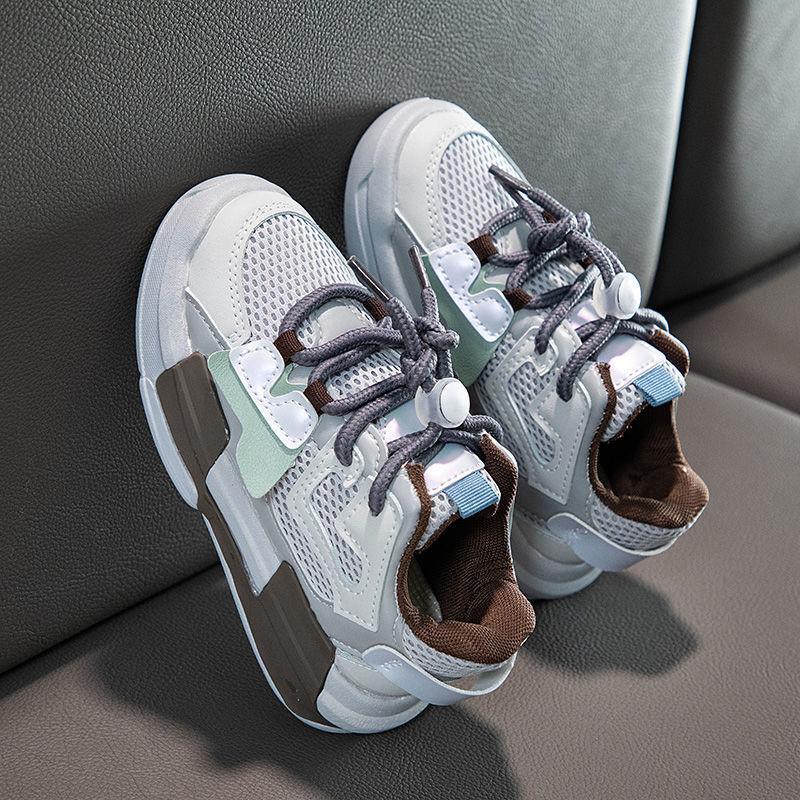Кроссовки для девочек, весенне-осенняя детская обувь для папы, обувь с сеткой для мальчиков, одинарная обувь, весенняя повседневная обувь для папы