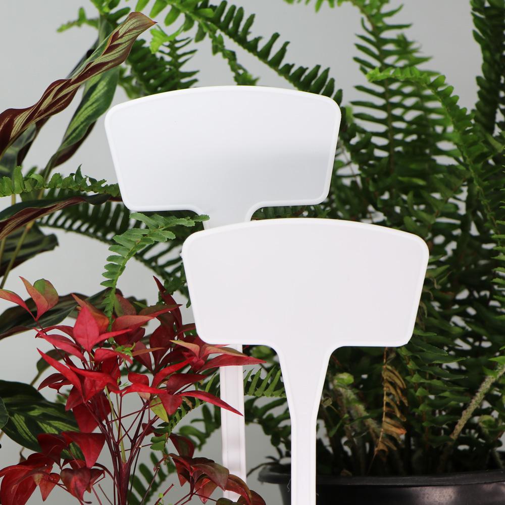 Высокие белые бирки для садовых растений в горшках, водонепроницаемые, устойчивые к ультрафиолетовому излучению, этикетки для теплиц, цветов, овощей, трав, маркеры для вывесок