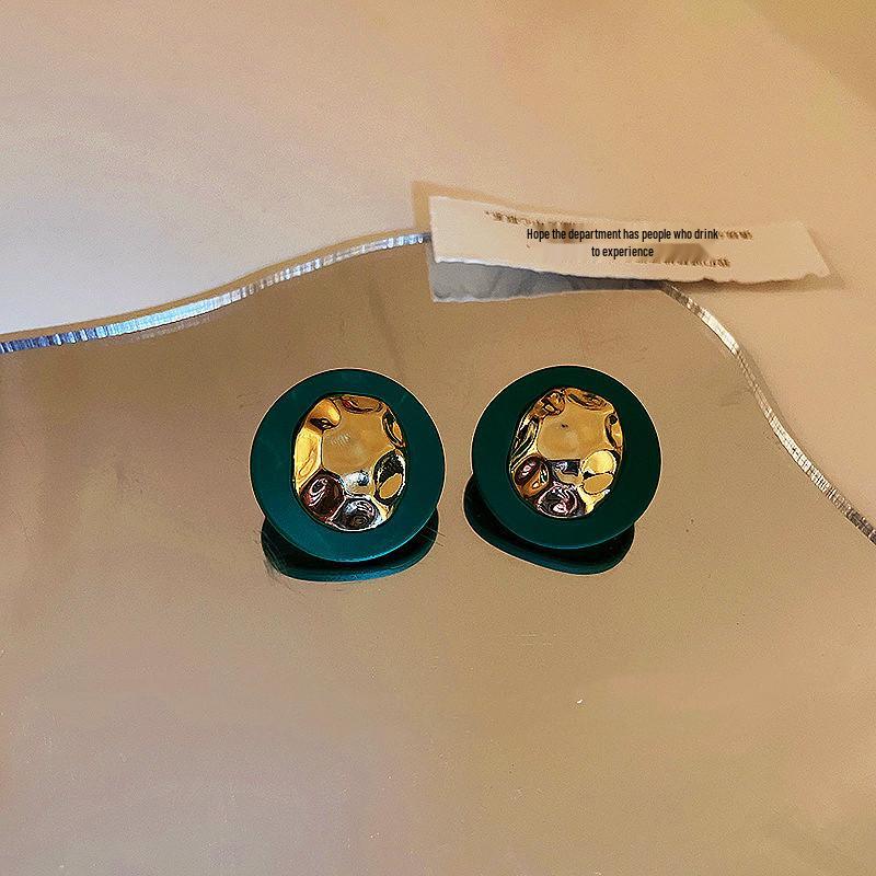 Летние серьги в корейском стиле с зелеными цветами - Элегантные, универсальные, милые пусеты для свежего, модного образа