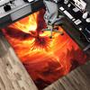 1pc Phoenix Rising Themed Rug for Home Decor, Non-slip Office Carpet, Chair mat, Outdoor Mat, Christmas and Halloween gifts-0731124